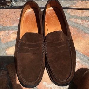 Brown Suede Tod’s Loafers